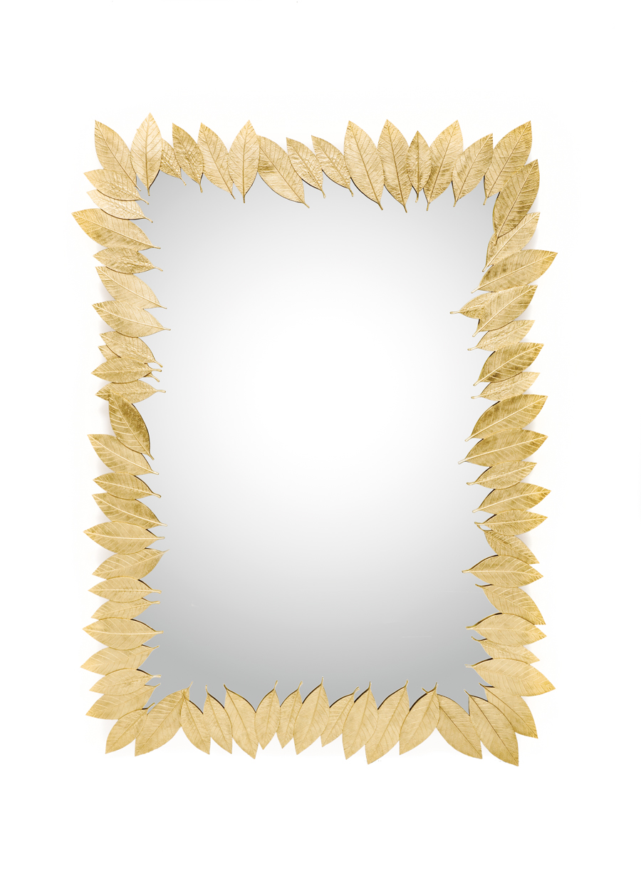 Leaf Rectangular Mirror Ginger & Jagger Inspired by Nature